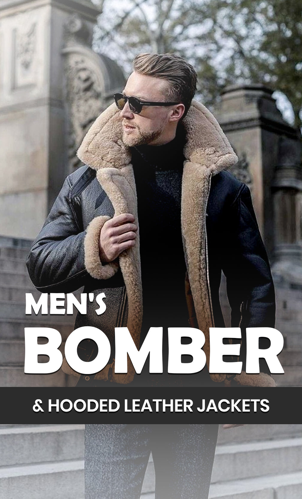 Men's Bomber & Hooded Leather Jacket