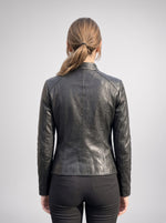 Mia Black Motor Bike Stylish Leather Jacket for Women