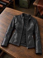 Mia Black Motor Bike Stylish Leather Jacket for Women