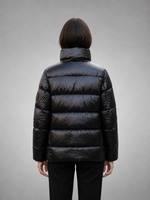 Mikhail Women’s Glossy Black Quilted Puffer Jacket