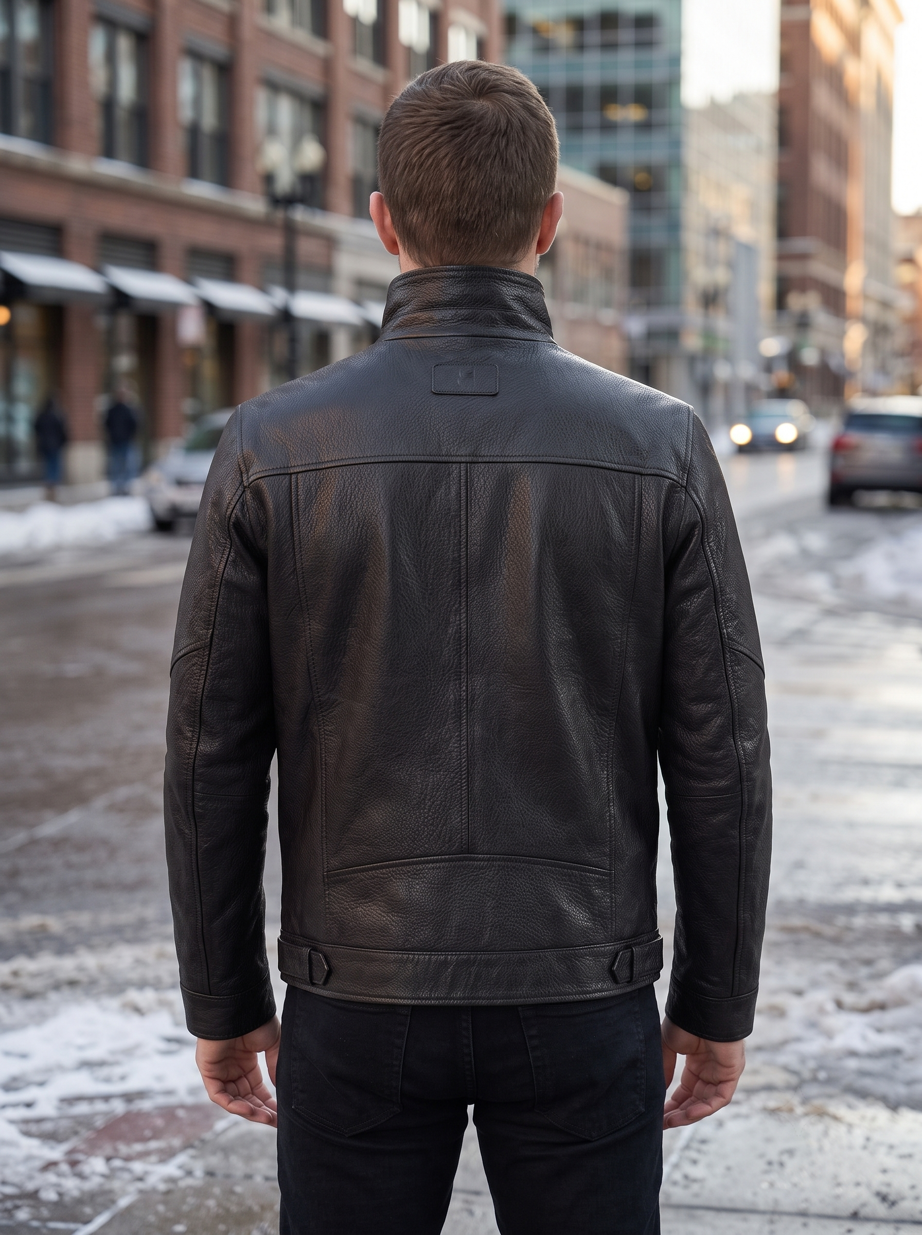 Noir Edge Leather Jacket