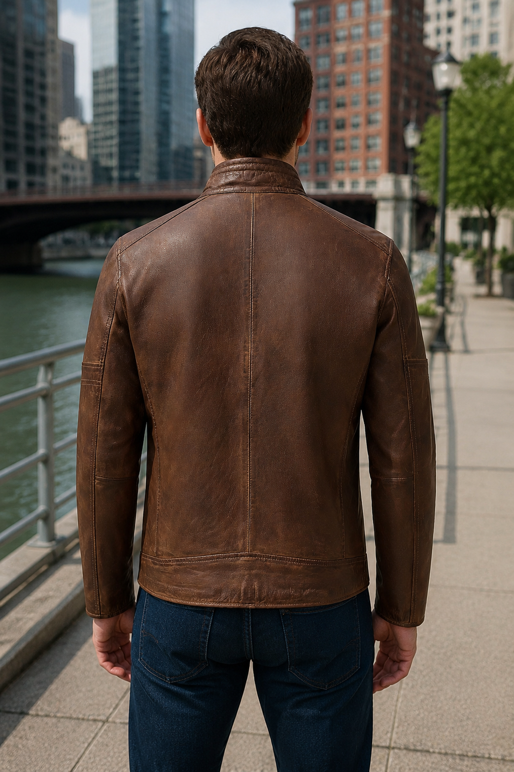 Oakridge Heritage Brown Leather Jacket