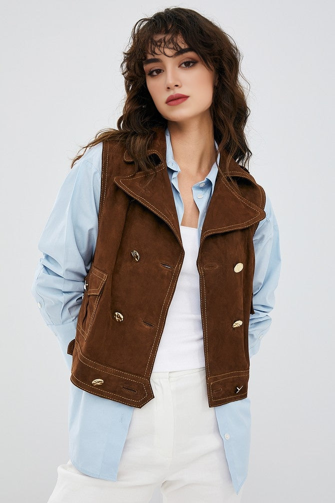 Brown Rio Vest For Women's