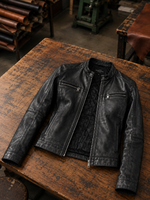 Raleigh Black Leather Jacket for Women