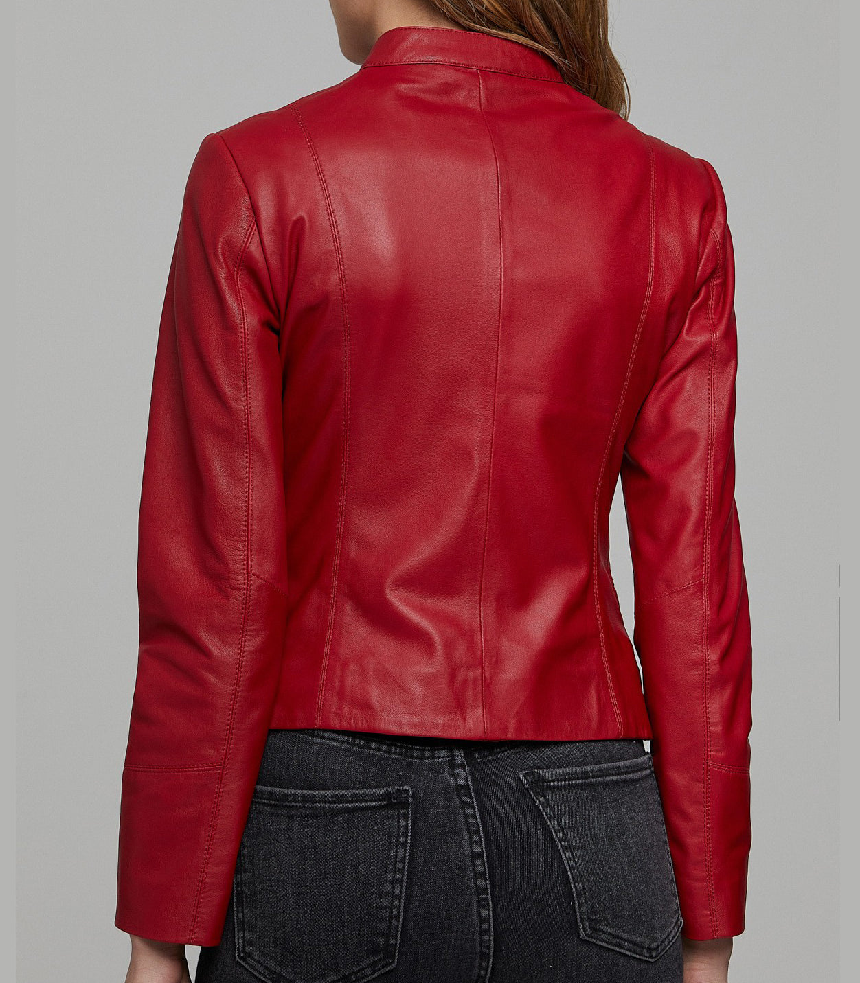 Red Viola Women's Leather Jacket