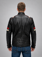 Retro Black Stylish Leather Jacket For Men
