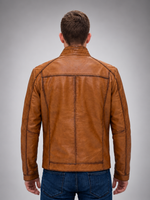 Robert Pure Sheepskin Brown Leather For Men