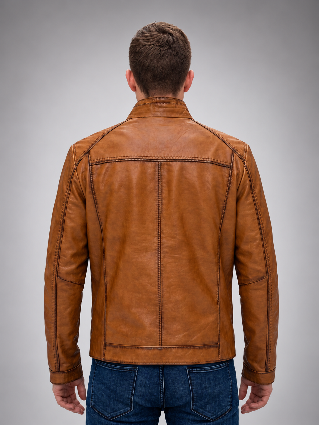 Robert Pure Sheepskin Brown Leather For Men