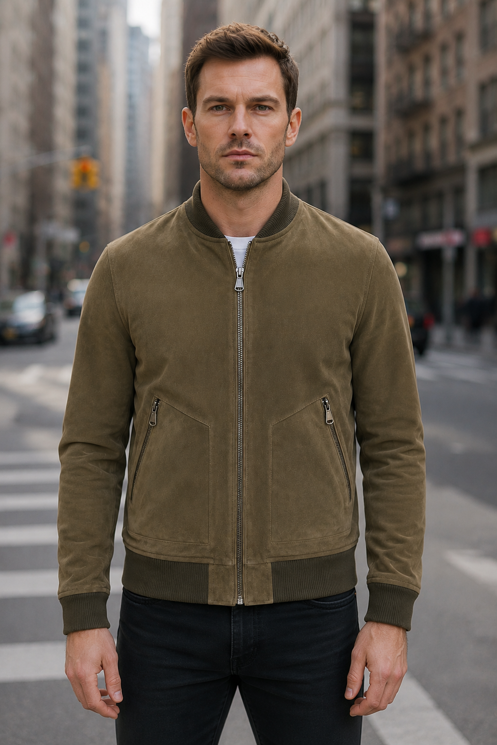 Sable Crest Brown Leather Jacket