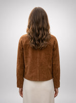 Savanna Sun Short Brown Jacket For Women