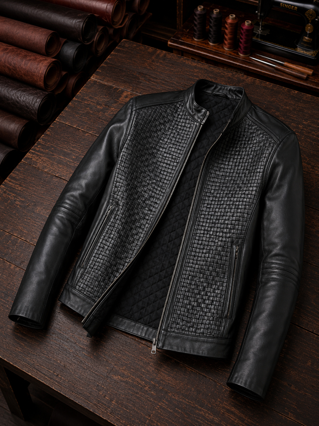 Scarlett Black Leather Jacket For Women