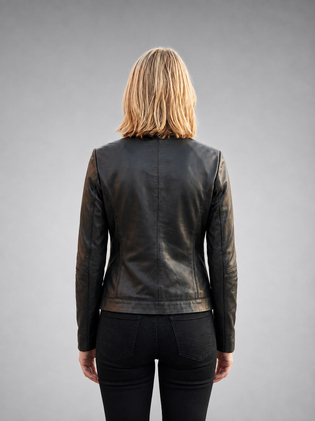 Scarlett Black Leather Jacket For Women