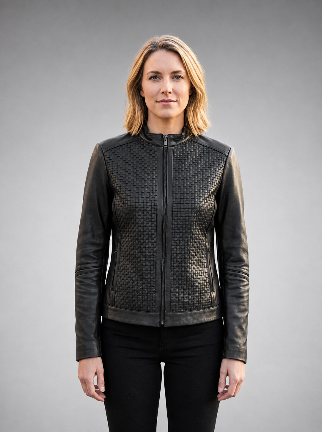 Scarlett Black Leather Jacket For Women