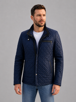 Scoot Puffer Leather Jacket For Men