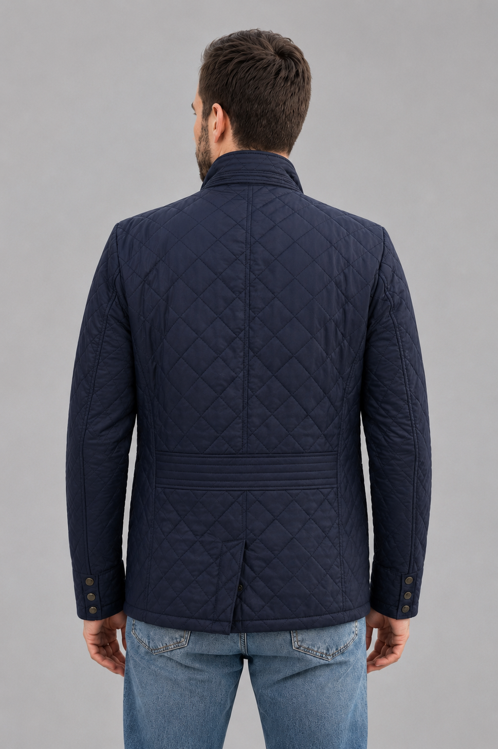 Scoot Puffer Leather Jacket For Men