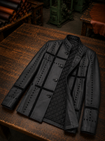 Serenity Women Black Leather Coat