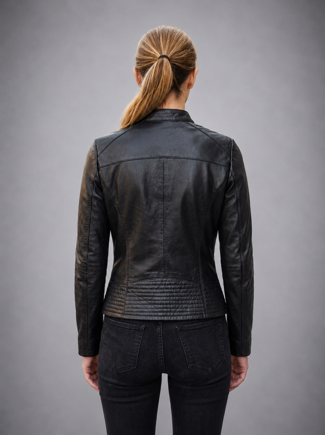 Sydney Black Leather Jacket for Women