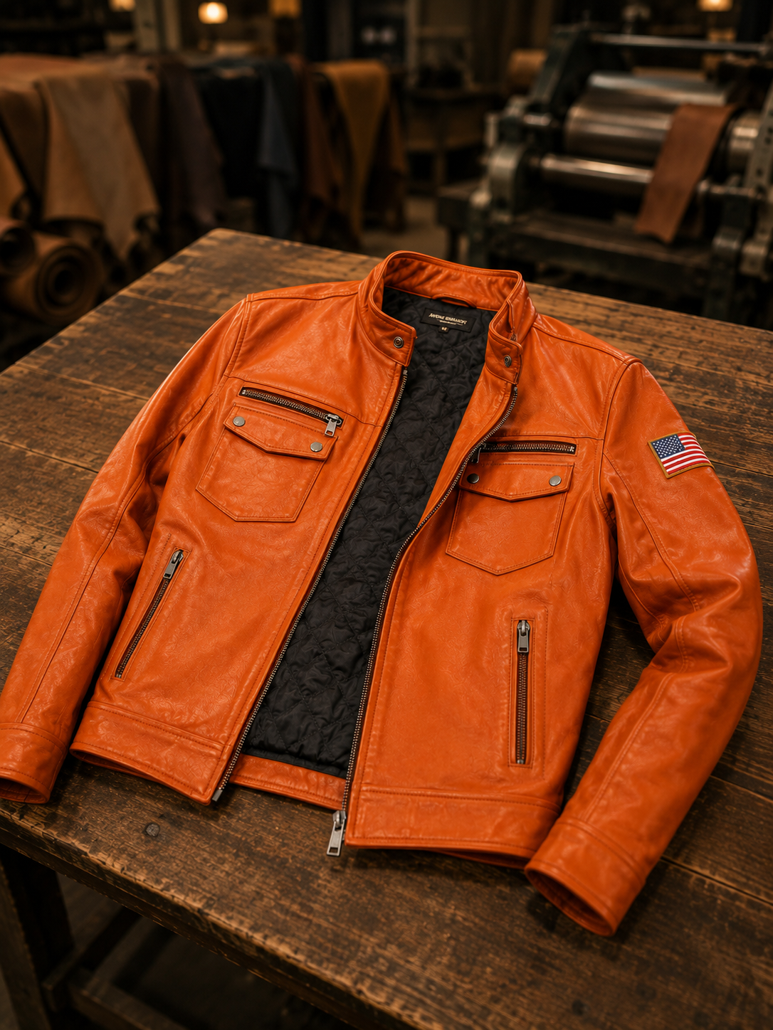 Theodore black fur Jacket For Men
