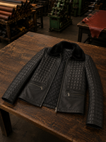 Victoria Black Quilted Leather Jacket For Women