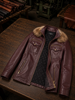 Victoria Brown Waxed 100% Real Leather Jacket For Women
