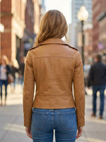 Women's Brown Leather Jacket