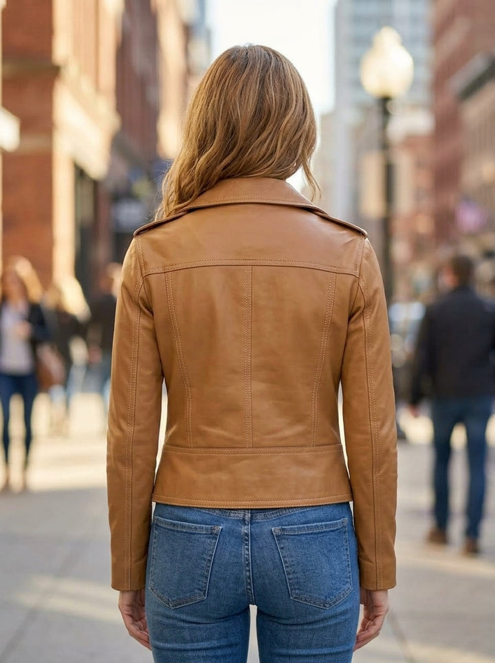 Women's Brown Leather Jacket