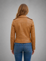 Women's Brown Leather Jacket