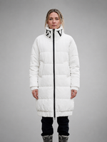 Women's White Quilted Puffer Coat