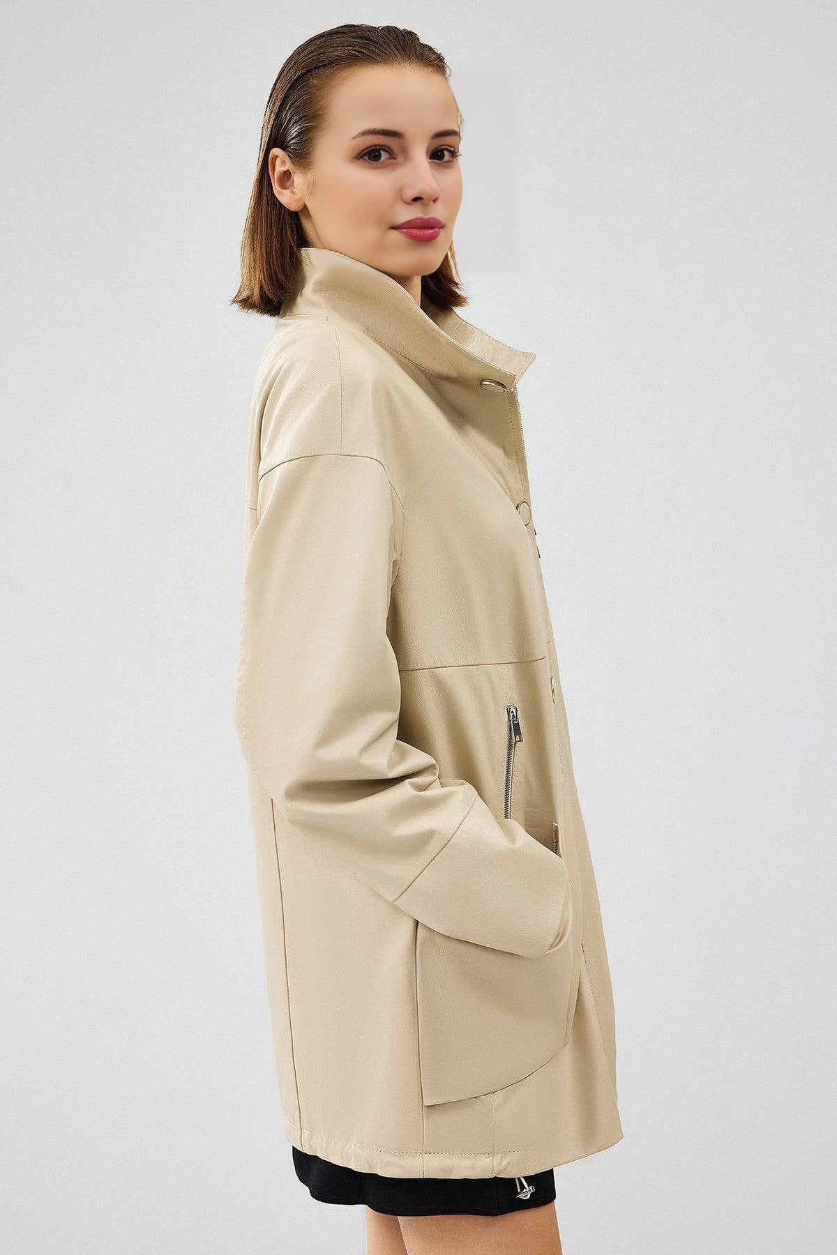 Women's millen Leather trench coat