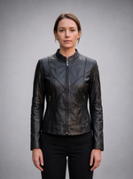 Ximena Black Stylish Women Leather Jacket
