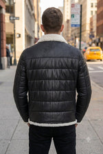 Zermatt Teddy Black Coat For Men