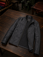 Zoe Black Biker Leather Jacket For Women