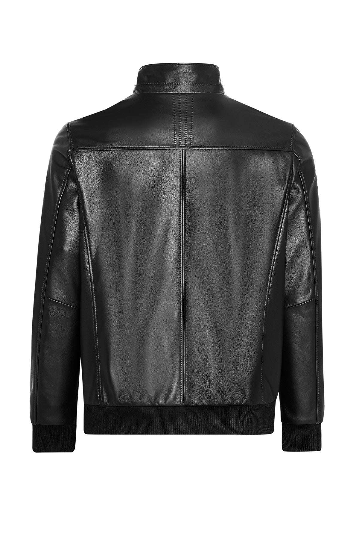 Obsidian Edge Black Leather Jacket