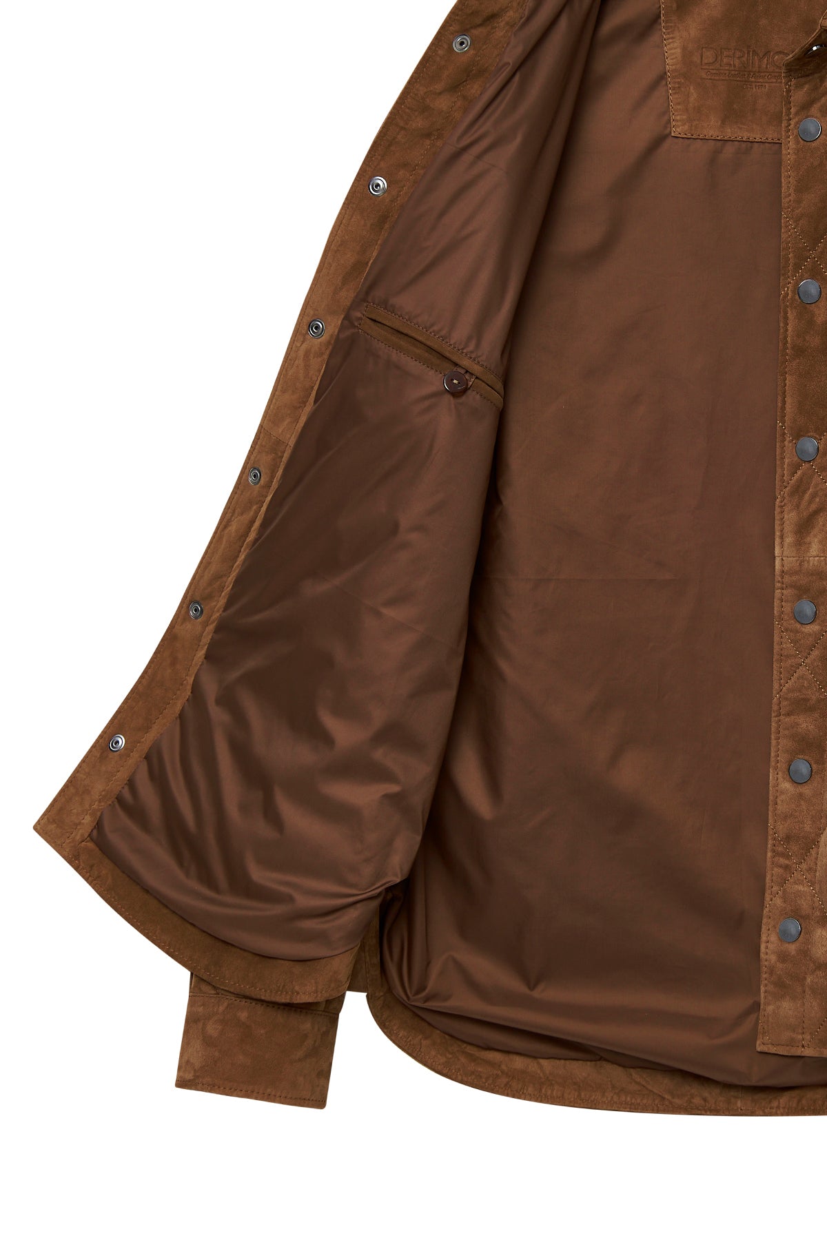 Kante Camel Shirt Collar Men’s Suede Leather Coat