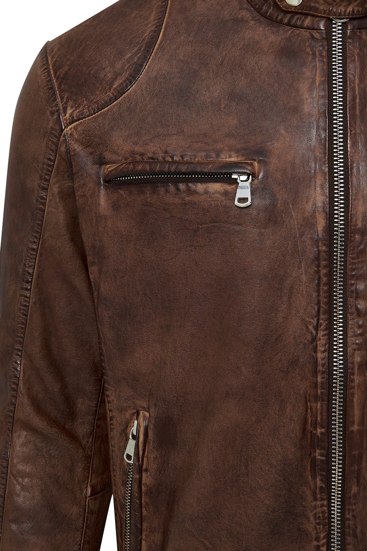Immobile Sport Men’s Brown Leather Jacket