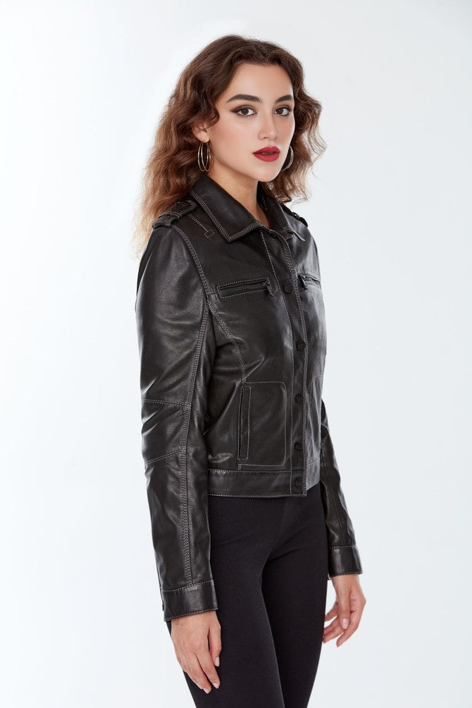 Black Benefit Jacket For Women