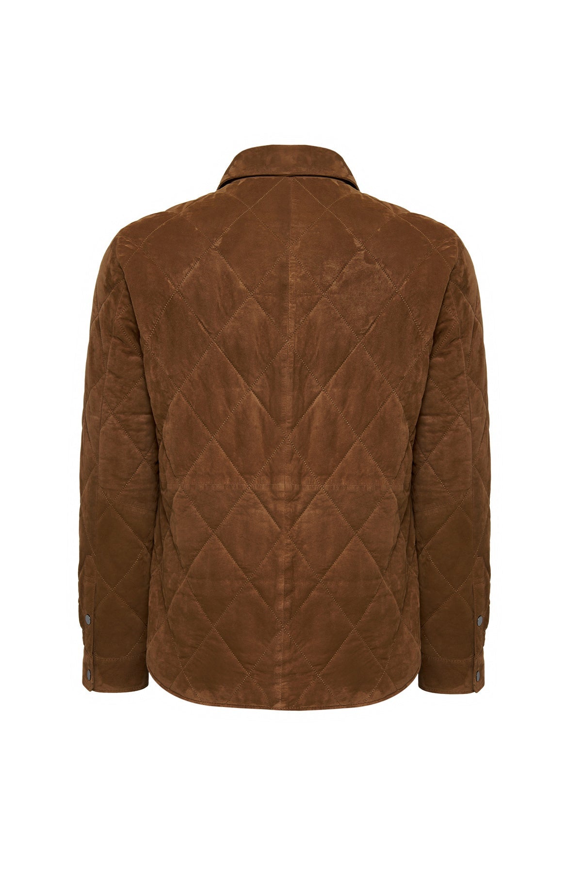 Kante Camel Shirt Collar Men’s Suede Leather Coat