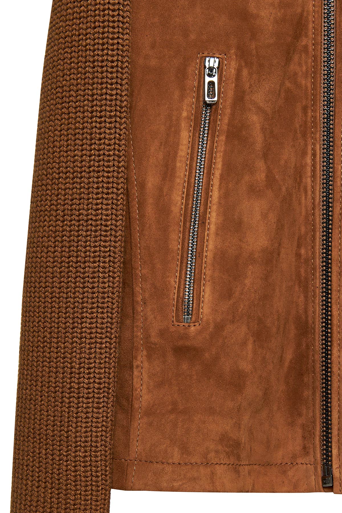 Marcus Brown Men's Suede Leather Jacket