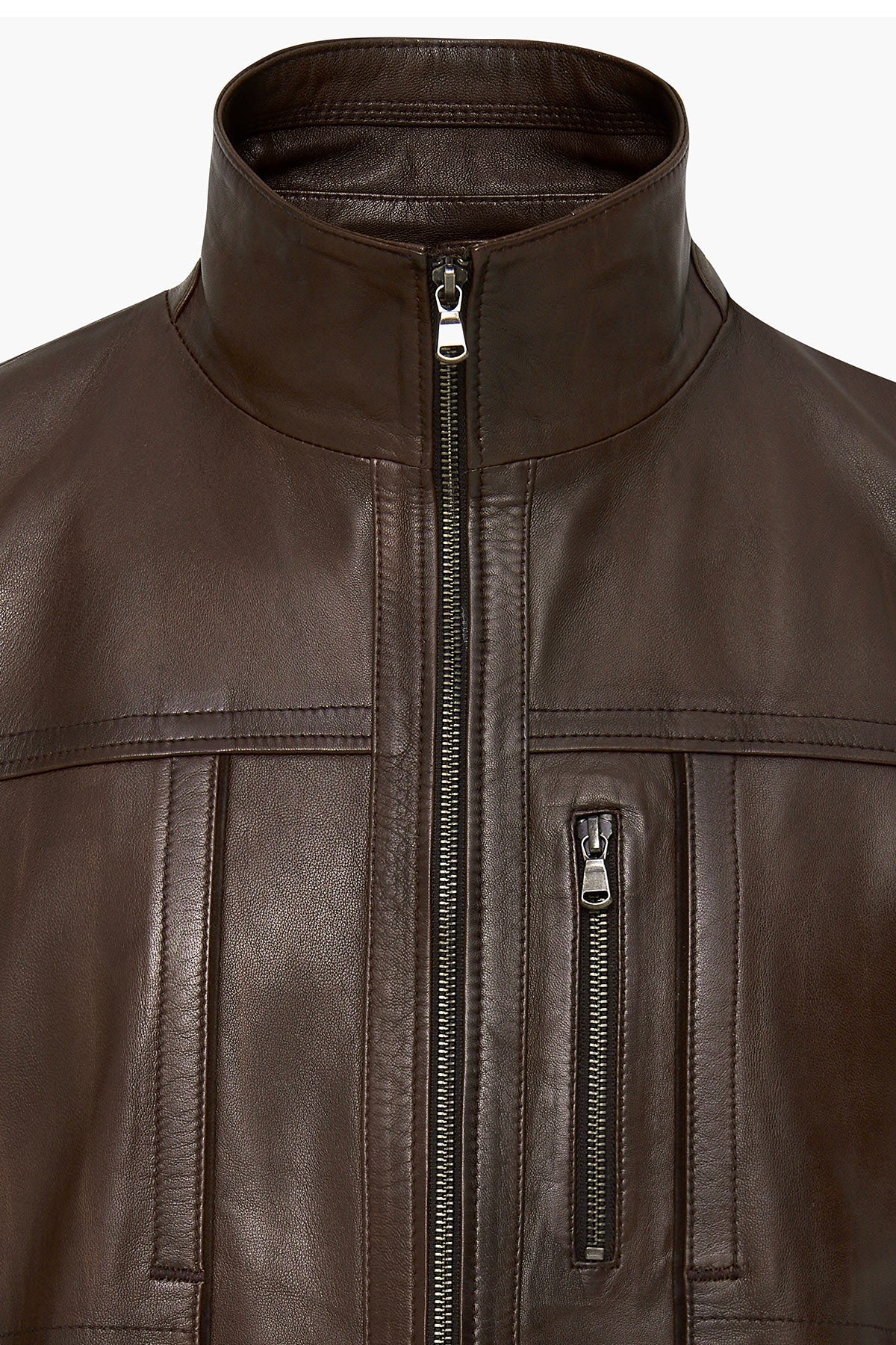 Burno Brown Men’s Leather Jacket
