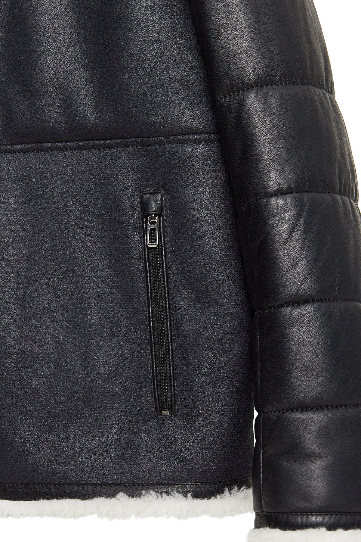 Zermatt Teddy Black Coat For Men