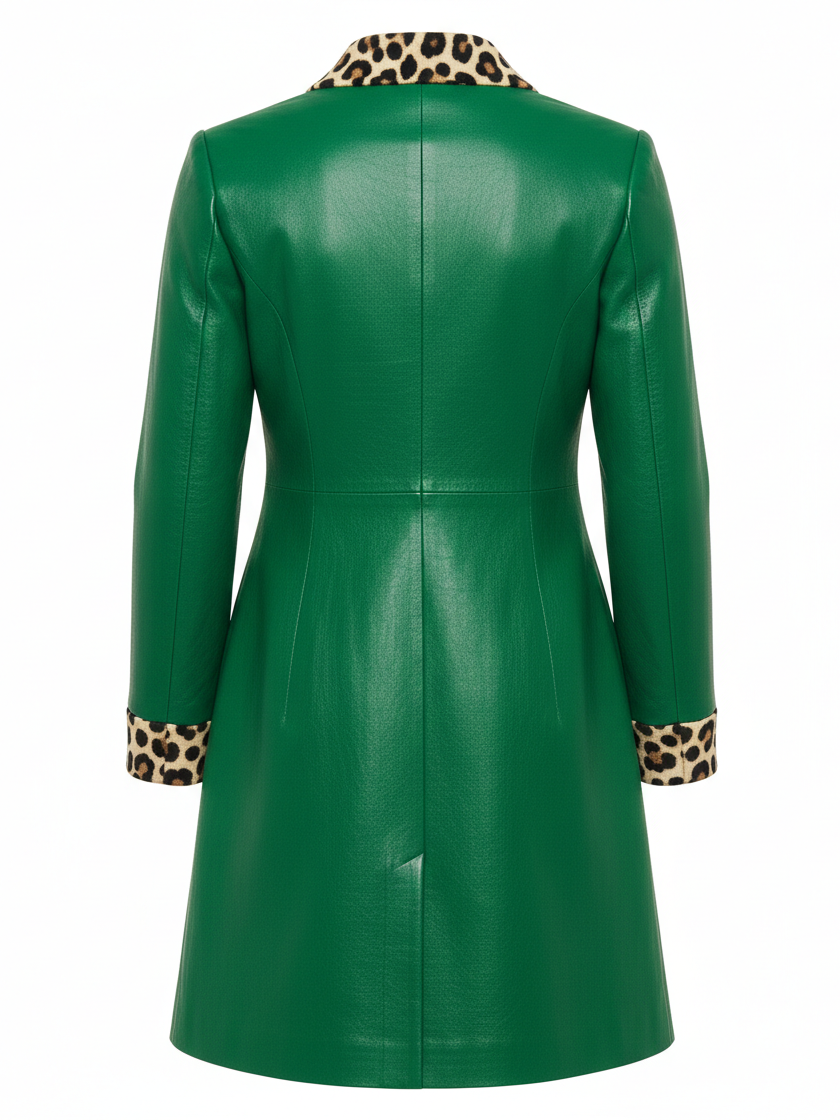 emerald-green-leather-coat-with-leopard-print-trim
