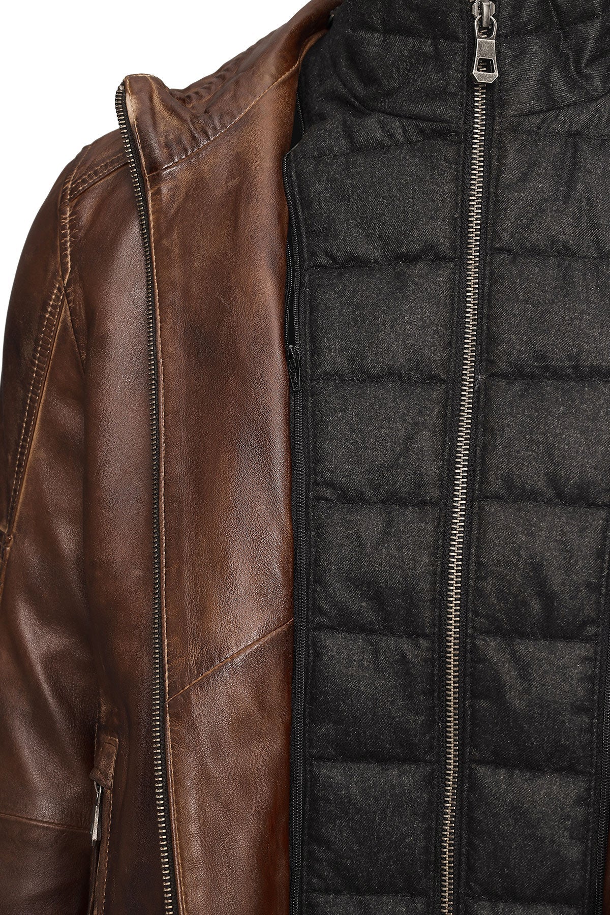 Mbappe Brown Men's Leather Jacket