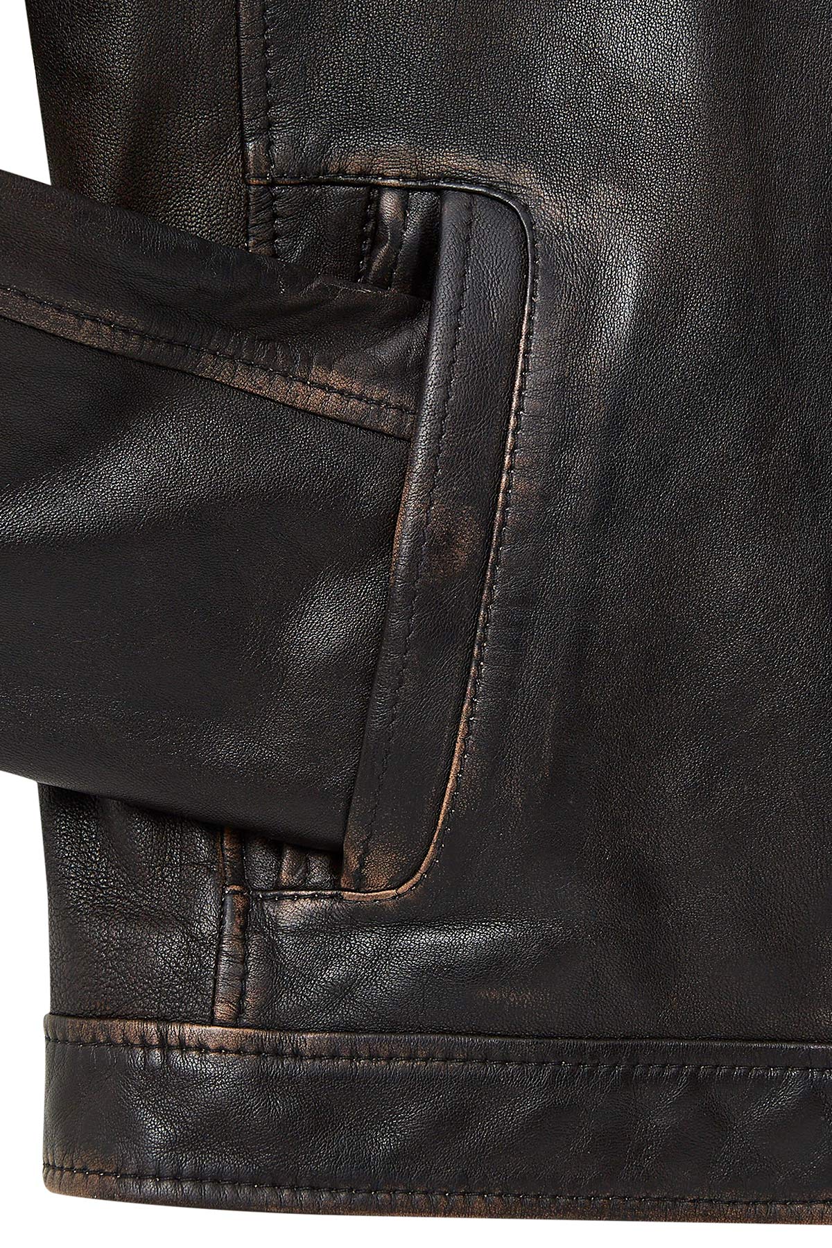 Kobe Men's Bronze Leather Jacket