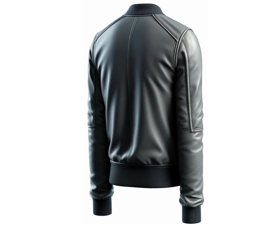 Grey Stylish Leather Jacket For Women