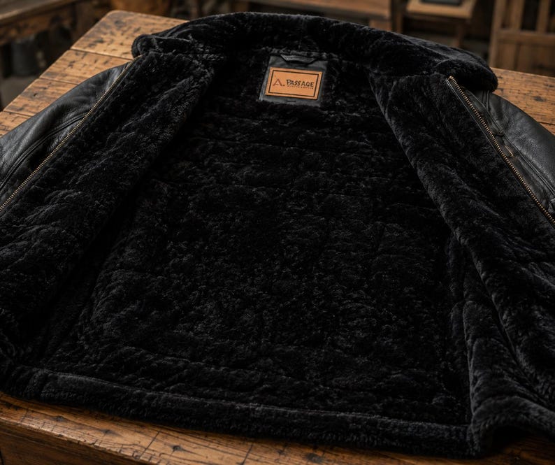 ULTIMATE BLACK B3 BOMBER WITH BLACK FUR