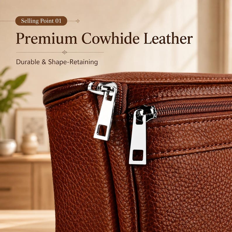 Genuine Leather Men’s Messenger Bag
