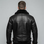 ULTIMATE BLACK B3 BOMBER WITH BLACK FUR