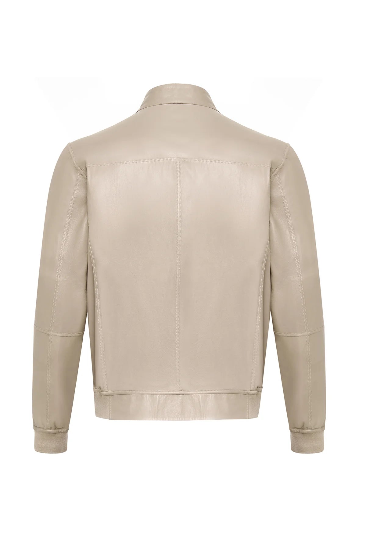 Modern Elegance Beige Suede Style Jacket for Men