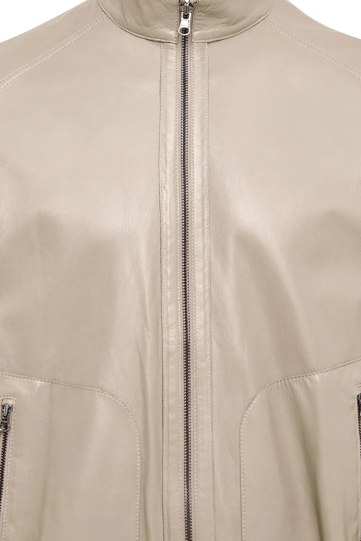 Modern Elegance Beige Suede Style Jacket for Men