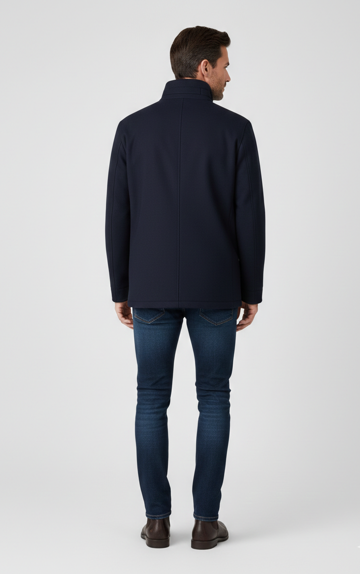 mens-navy-wool-blend-funnel-neck-coat